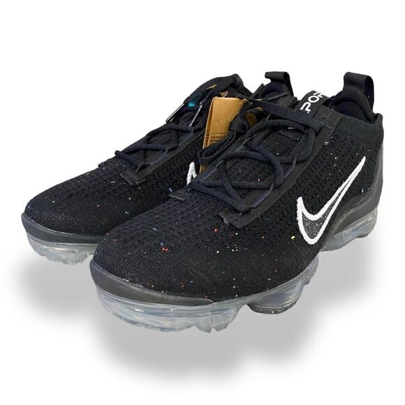 Nike Womens Air Vapormax 2021 Flyknit Black Silver White DC4112-002 size 7 New - Picture 3 of 6